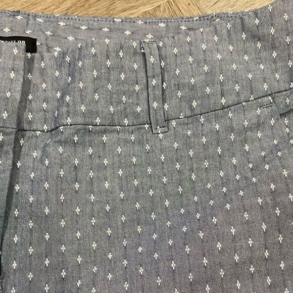 Ann Taylor Chambray Cropped Pants Capri Size 10P Curvy - Picture 3 of 4